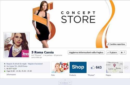 Fan Page Facebook di 5 Roma Cassia