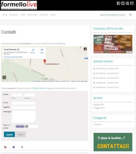 FormelloLive-sito03 - SocialWebMax