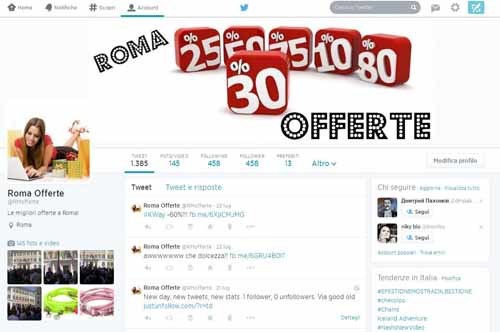 RomaOfferte-Twitter - SocialWebMax