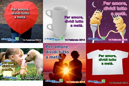 San-Valentino - per amore dividi tutto a metà - AngoloDelloSport - SocialWebMax