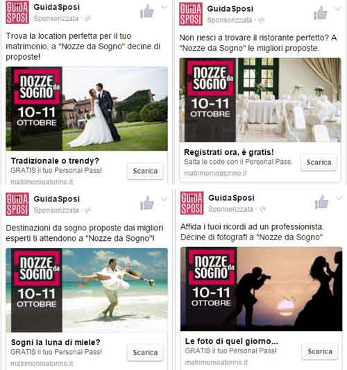 Annunci FB - Guida Sposi - SocialWebMax