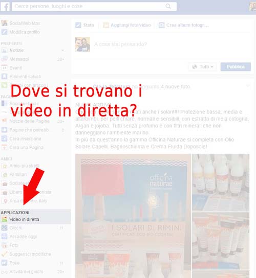 Diretta Facebook 001 -come accedere alla Facebook Live Map - SocialWebMax