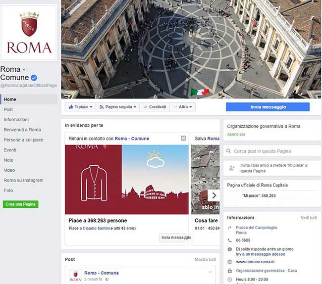 Facebook e la deriva autoritaria - Ricerca Comune di Roma - Facebook 01 - SocialWebMax